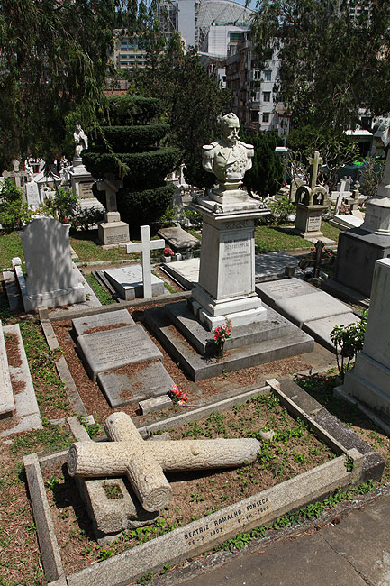 Макао, Экскурсия Холм Гия, Кладбище Святого Михаила (Macao, Guia Hill Route, Cemiterio de S. Miguel Arcanjo - Cemetery of St. Michael the Archangel)