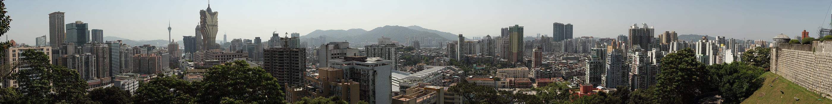 Макао, Экскурсия Холм Гия, Панорама с форта (Macao, Guia Hill Route, Panorama from the Fort)